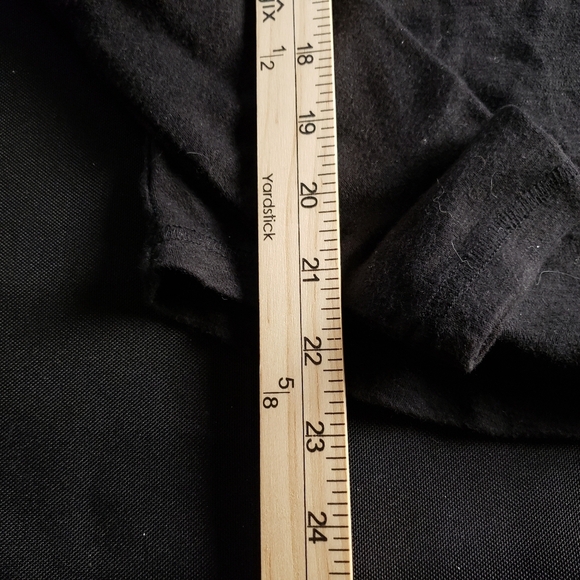 Free People Seamless Lace‎ Up Layering Long Sleeve Top Black Small - Picture 5 of 6